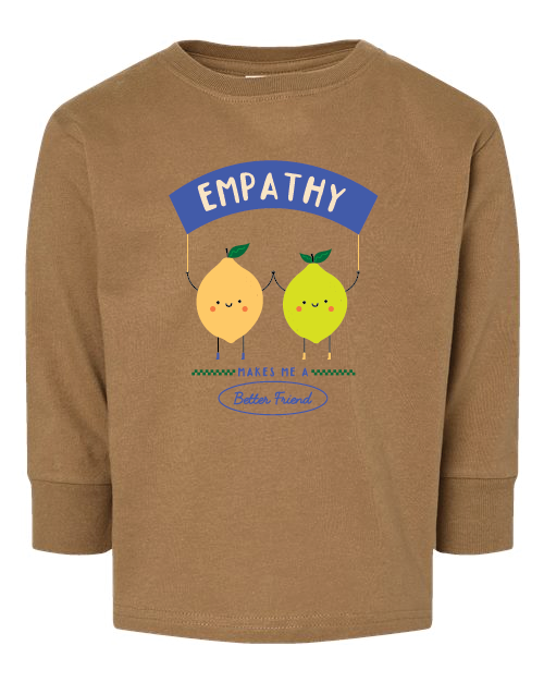 Toddler Soft T-Shirts | Empathy Long Sleeve T-Shirt | KIND KIDDO