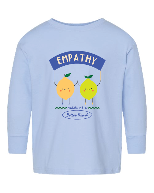 Toddler Soft T-Shirts | Empathy Long Sleeve T-Shirt | KIND KIDDO