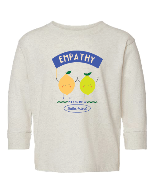 Toddler Soft T-Shirts | Empathy Long Sleeve T-Shirt | KIND KIDDO