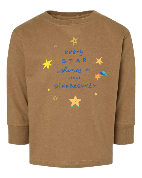 Kids Star Shines T-Shirt | KIds Long Sleeve T-Shirt | KIND KIDDO
