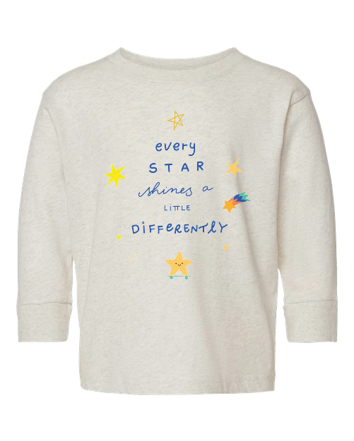 Kids Star Shines T-Shirt | KIds Long Sleeve T-Shirt | KIND KIDDO