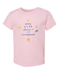 Toddler Round Neck Tees | Star Shines T-Shirt | KIND KIDDO