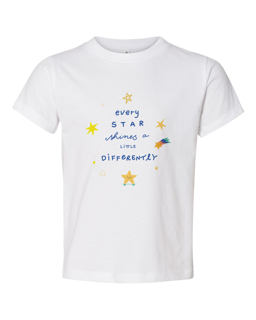 Toddler Round Neck Tees | Star Shines T-Shirt | KIND KIDDO