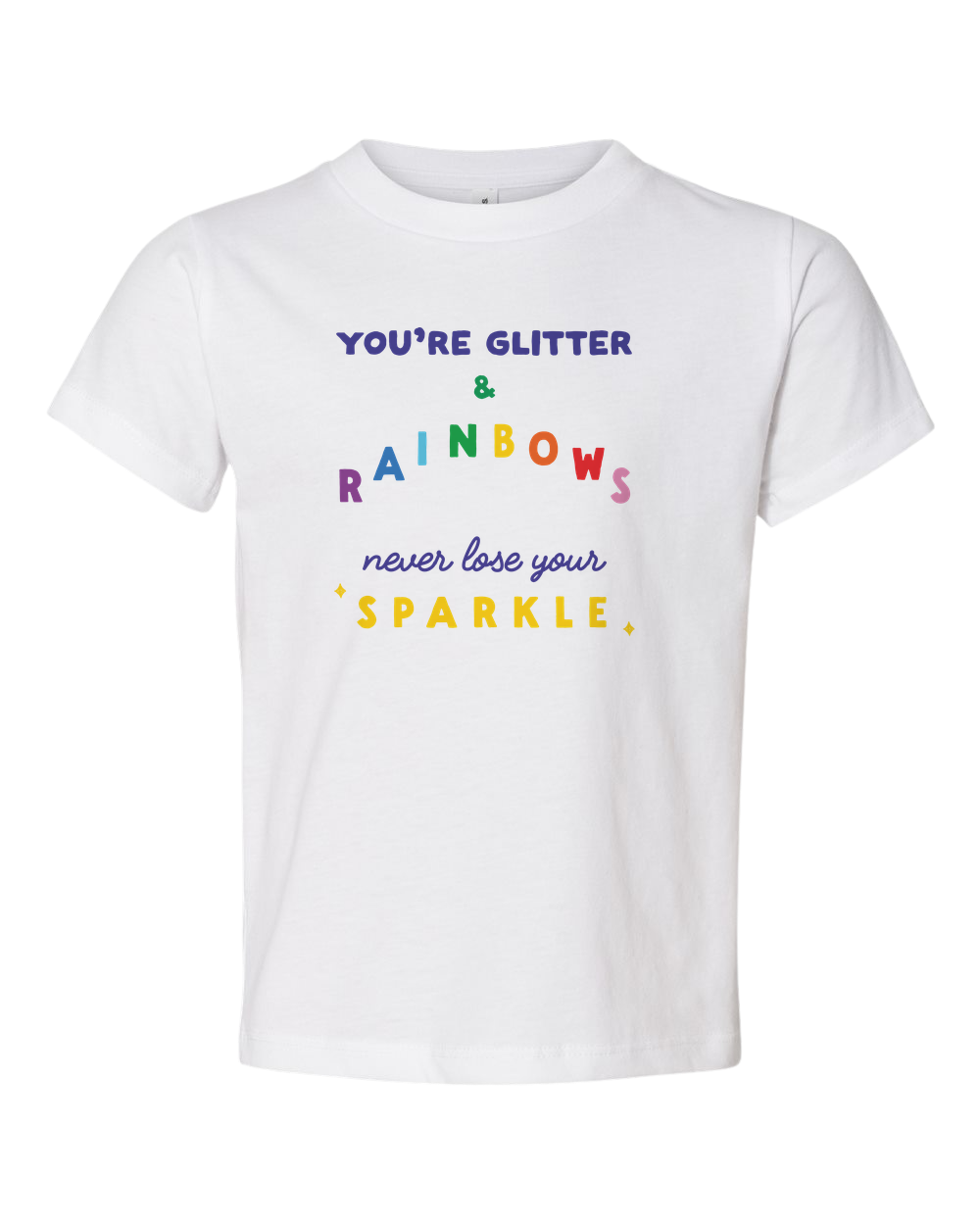 Fine Jersey Rainbow Tee | Rainbows Toddler T-Shirt | KIND KIDDO