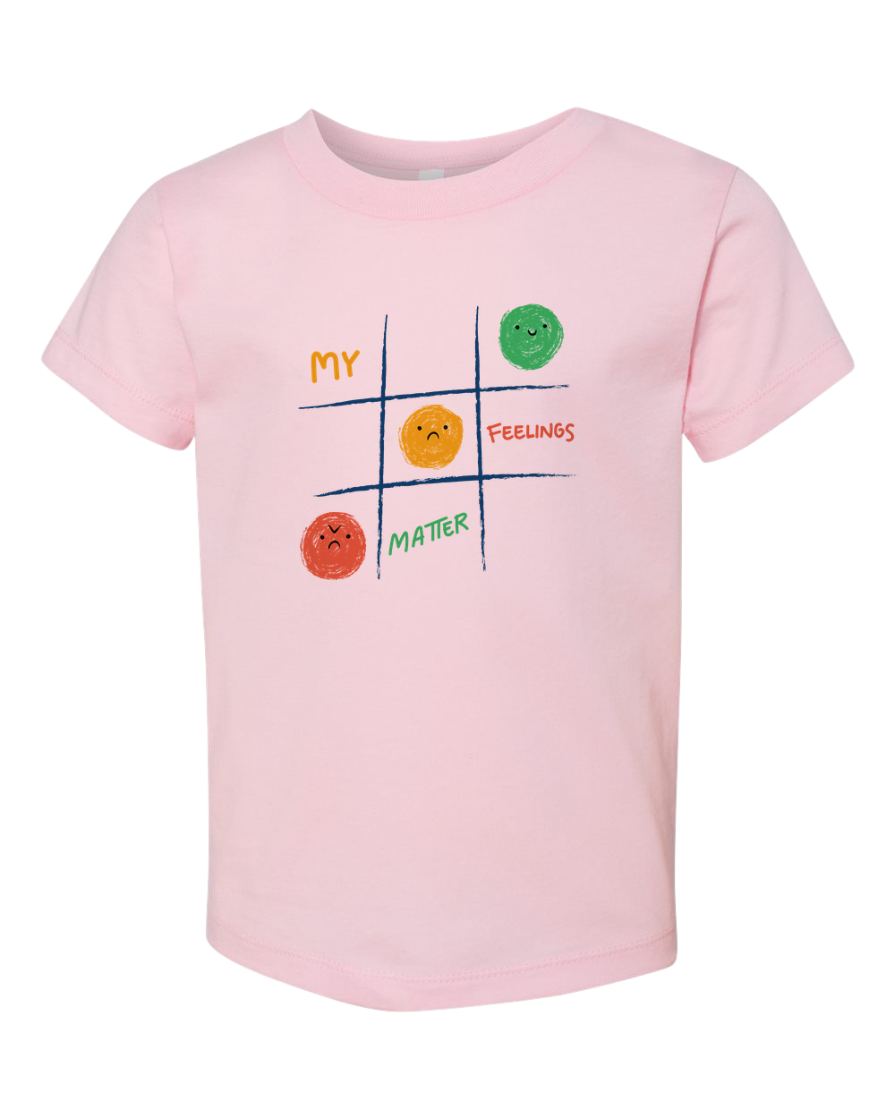 Toddlers Cotton T-Shirt | Feelings Short Sleeve T-Shirt | KIND KIDDO