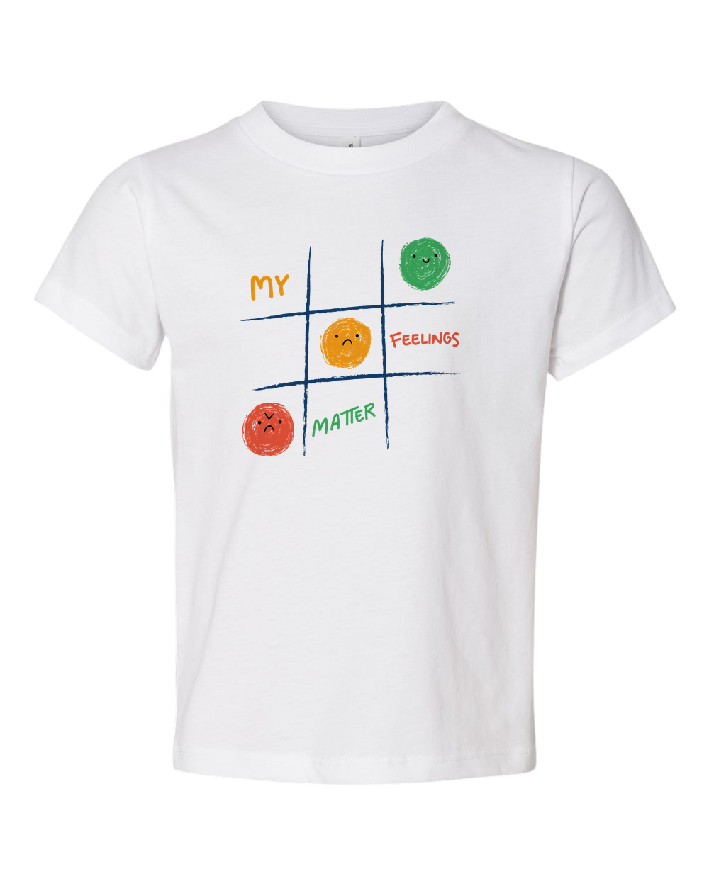 Toddlers Cotton T-Shirt | Feelings Short Sleeve T-Shirt | KIND KIDDO